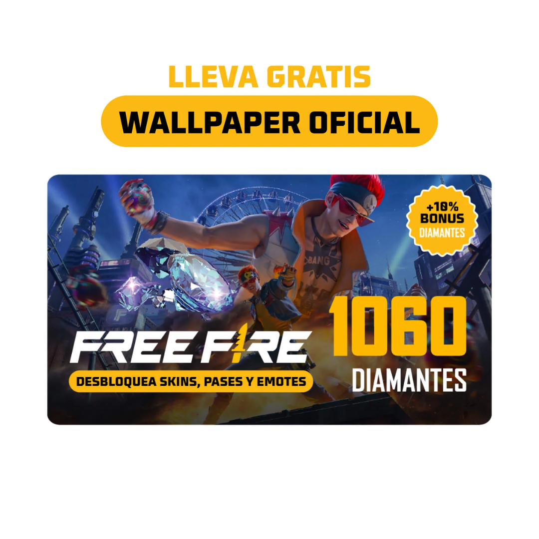 Garena Free Fire プリペイドカード 1060ダイヤモンド - 限定スキン＆その他をアンロック