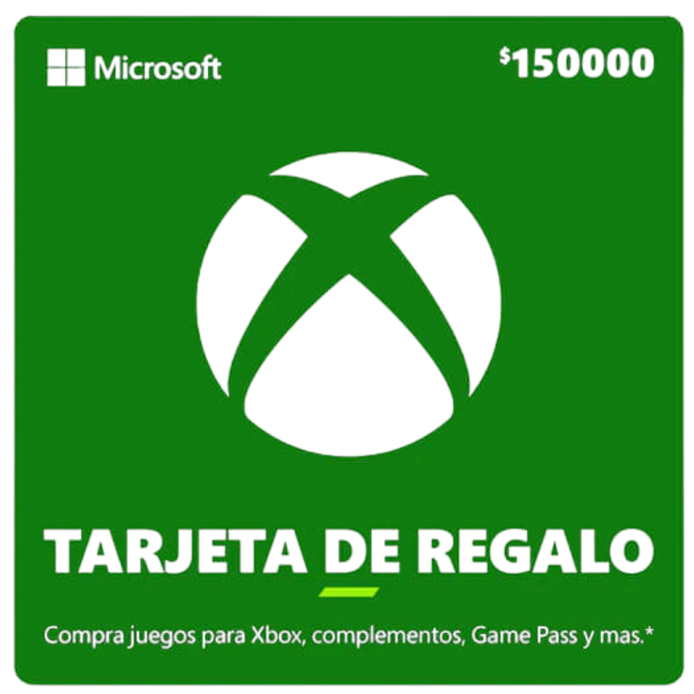 Xbox Gift Card 150,000 COP – Games, Subscriptions and Entertainment