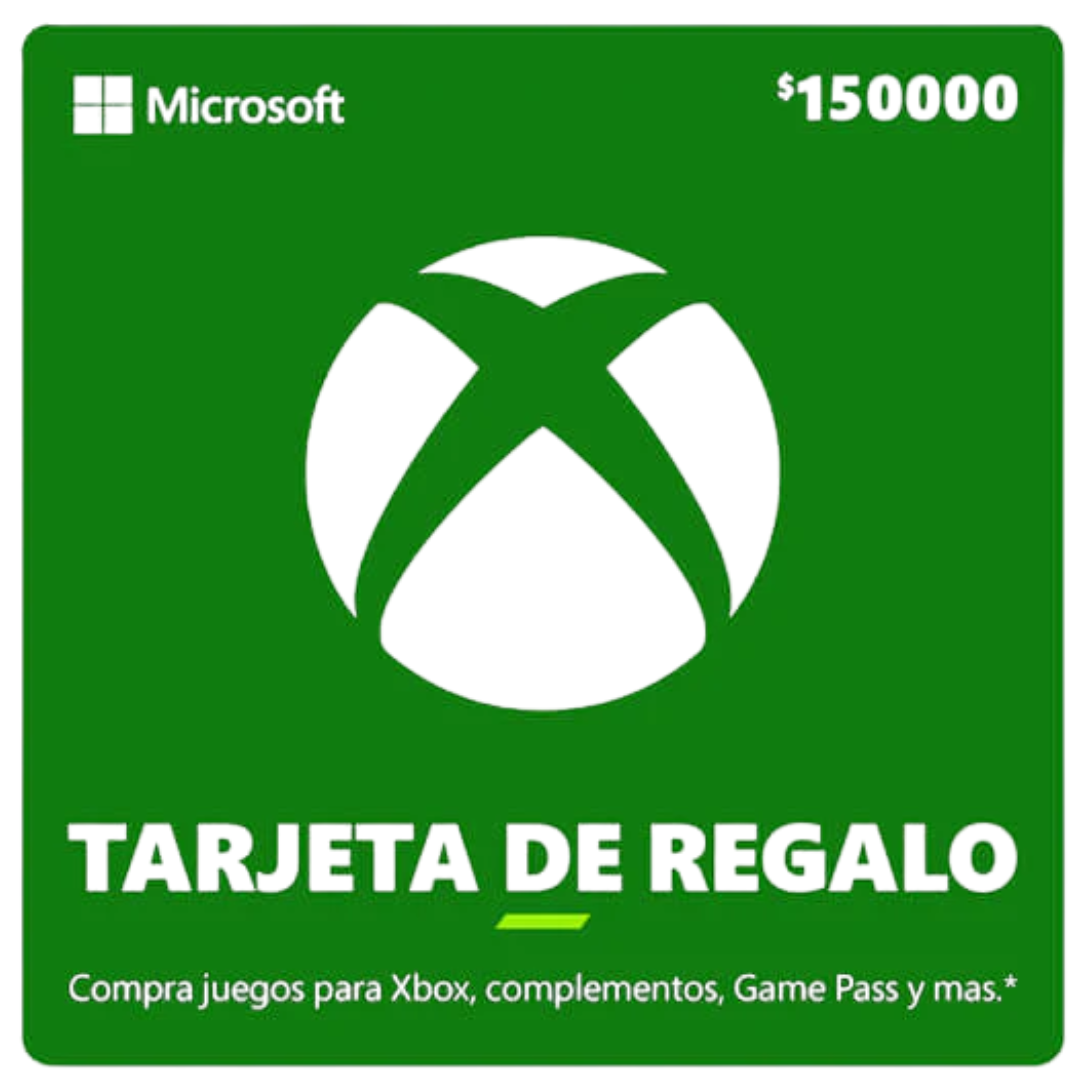 Carte-cadeau Xbox 150.000 COP – Jeux, abonnements et divertissement