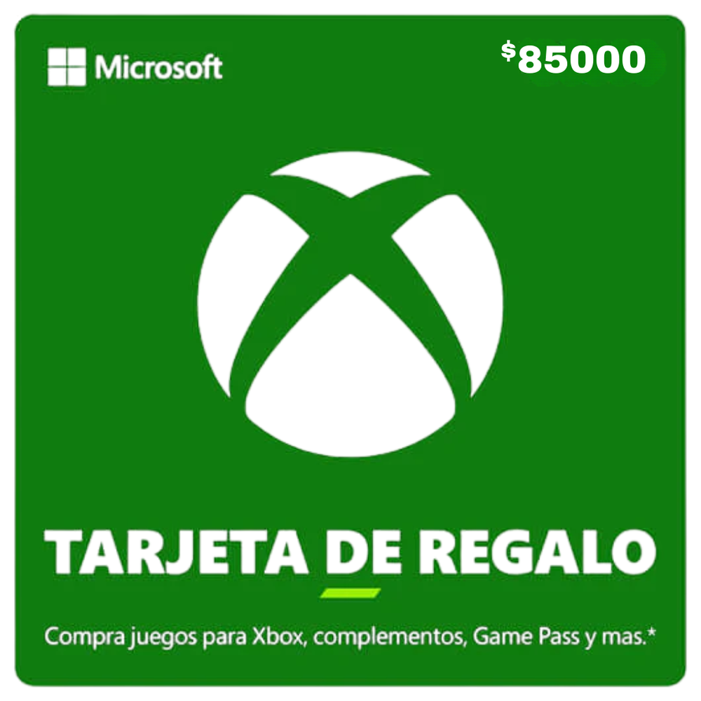 Xbox Gift Card 85,000 COP – Games, Add-ons, and Entertainment