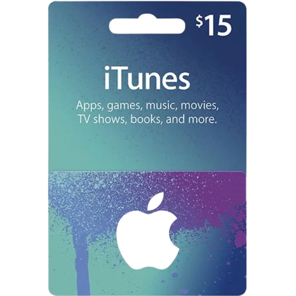 iTunes Gift Card 15 USD - Instant Apple Credit for Apps, Music & More US Code