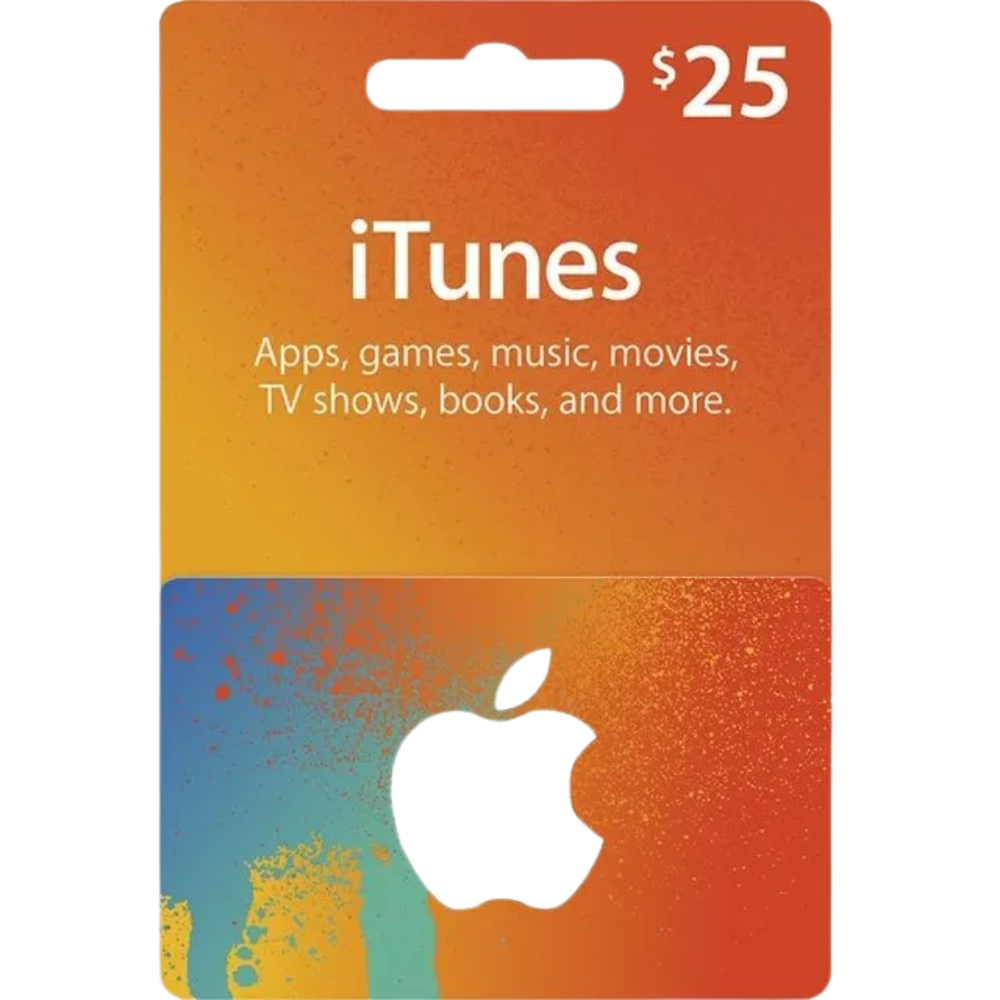 Tarjeta de Regalo iTunes 25 USD – Crédito Instantáneo en Apple para Aplicaciones, Música y Más Código Estados Unidos