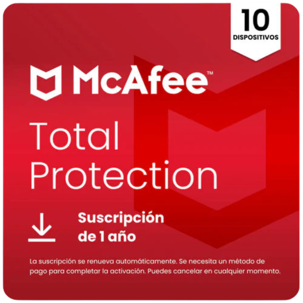 McAfee Total Protection para 10 Dispositivos – Antivirus Galardonado y Seguridad en Línea