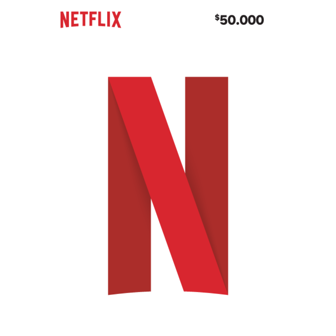 Tarjeta Netflix 50.000 COP – Disfruta de Películas y Series Sin Interrupciones