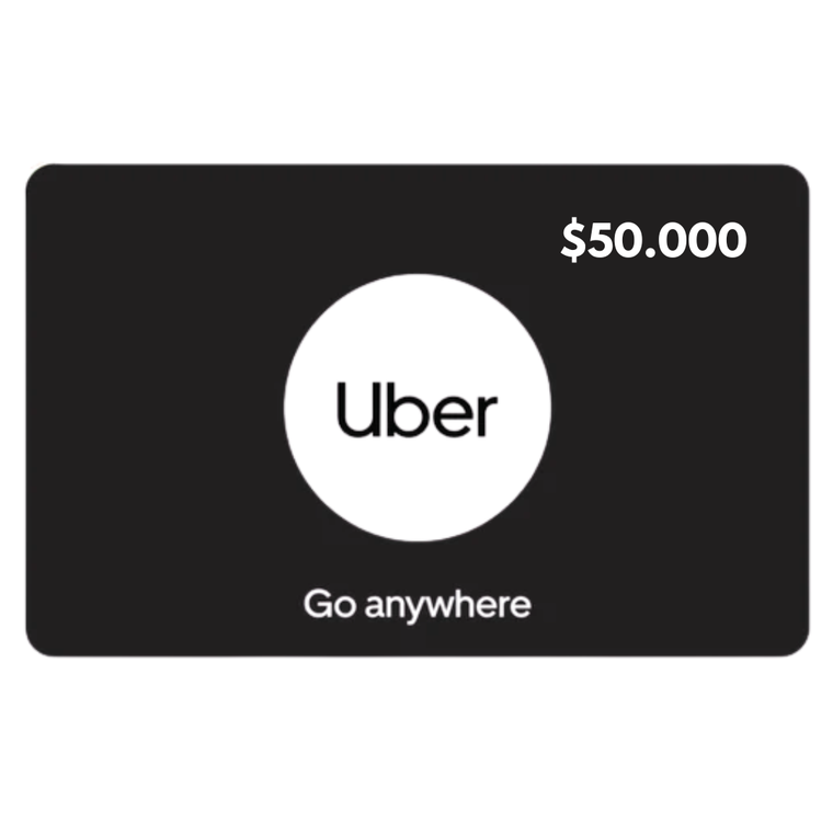 Tarjeta Regalo Uber $50.000 Código Colombia